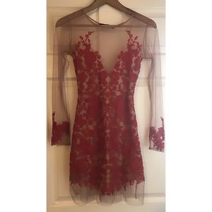 For Love and Lemons Luau Mini Dress in Lace